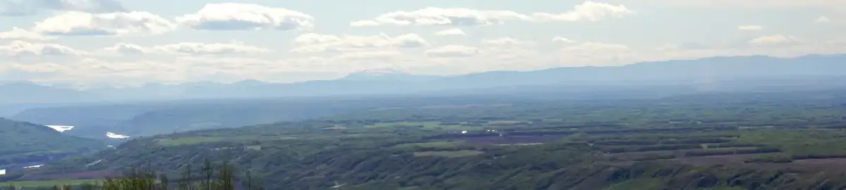 Peace River Valley looking west toward the Rocky Mountains